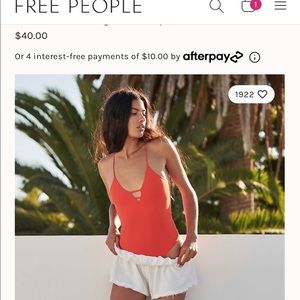 Free people dance all night bodysuit xs